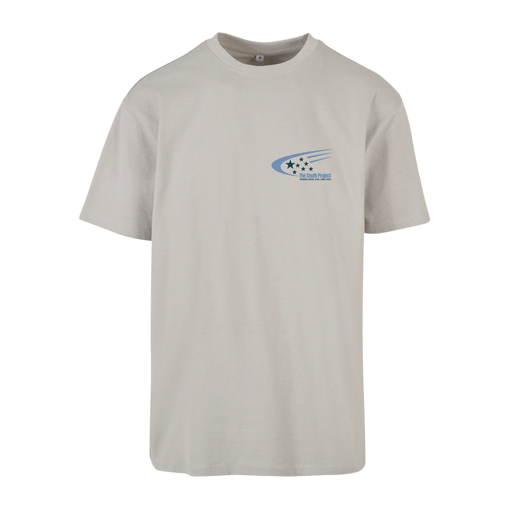Camiseta oversize - Estrellas (color asfalto claro)
