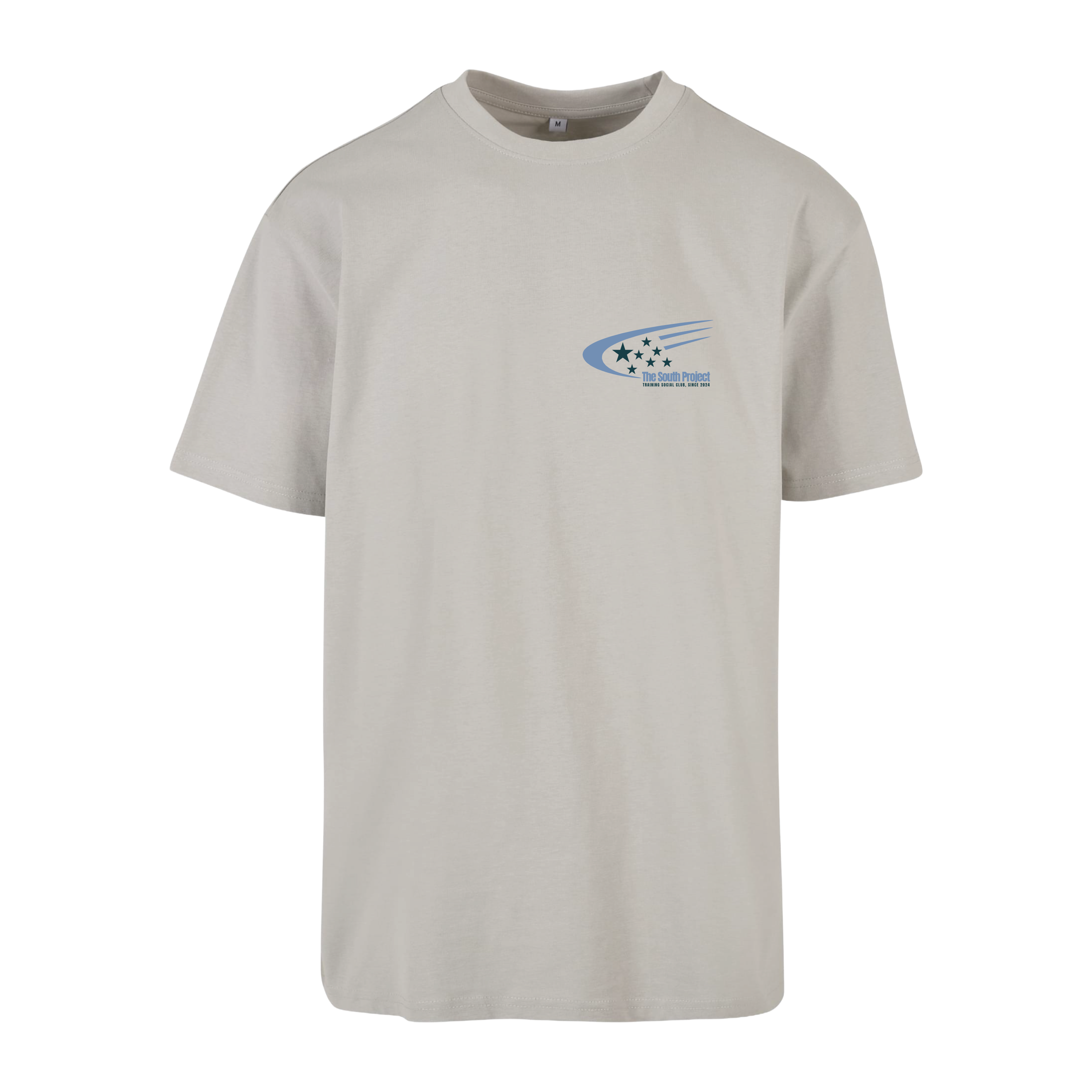 Camiseta oversize - Estrellas (color asfalto claro)
