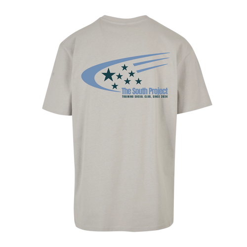 Camiseta oversize - Estrellas (color asfalto claro)