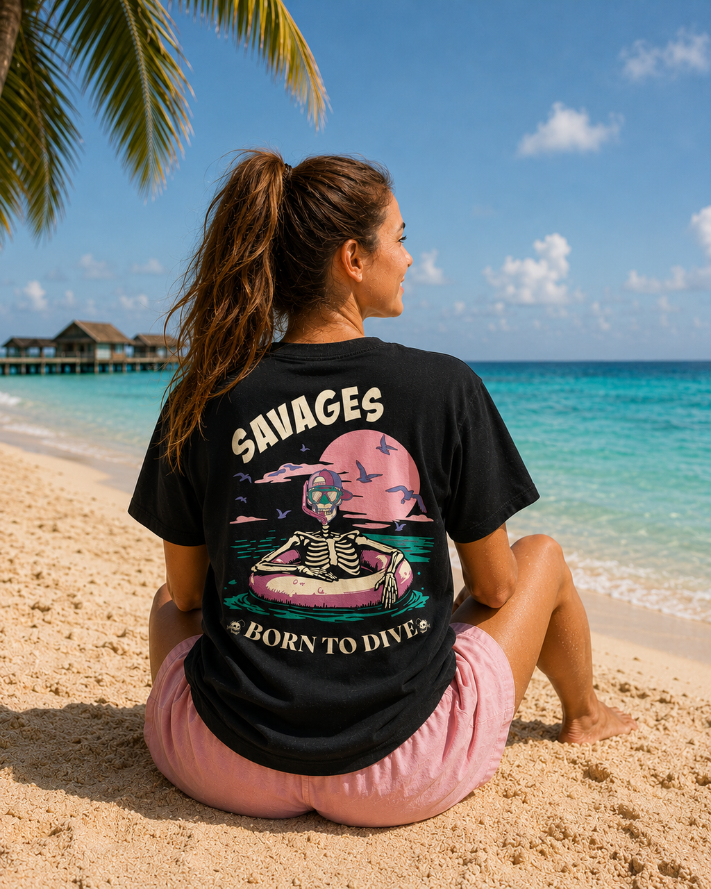 Camiseta unisex - Born to dive