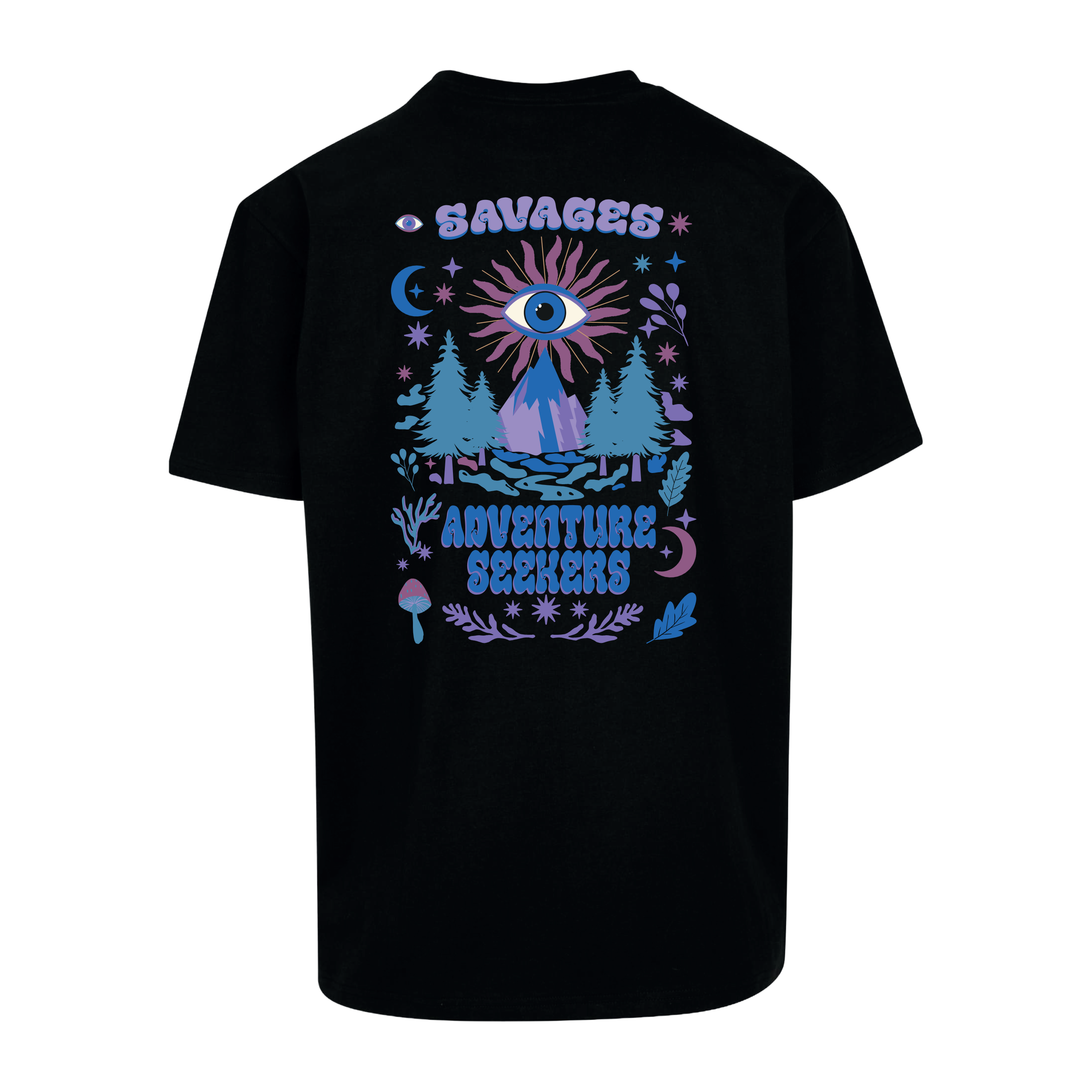 Camiseta unisex - Adventure seekers (color negro)