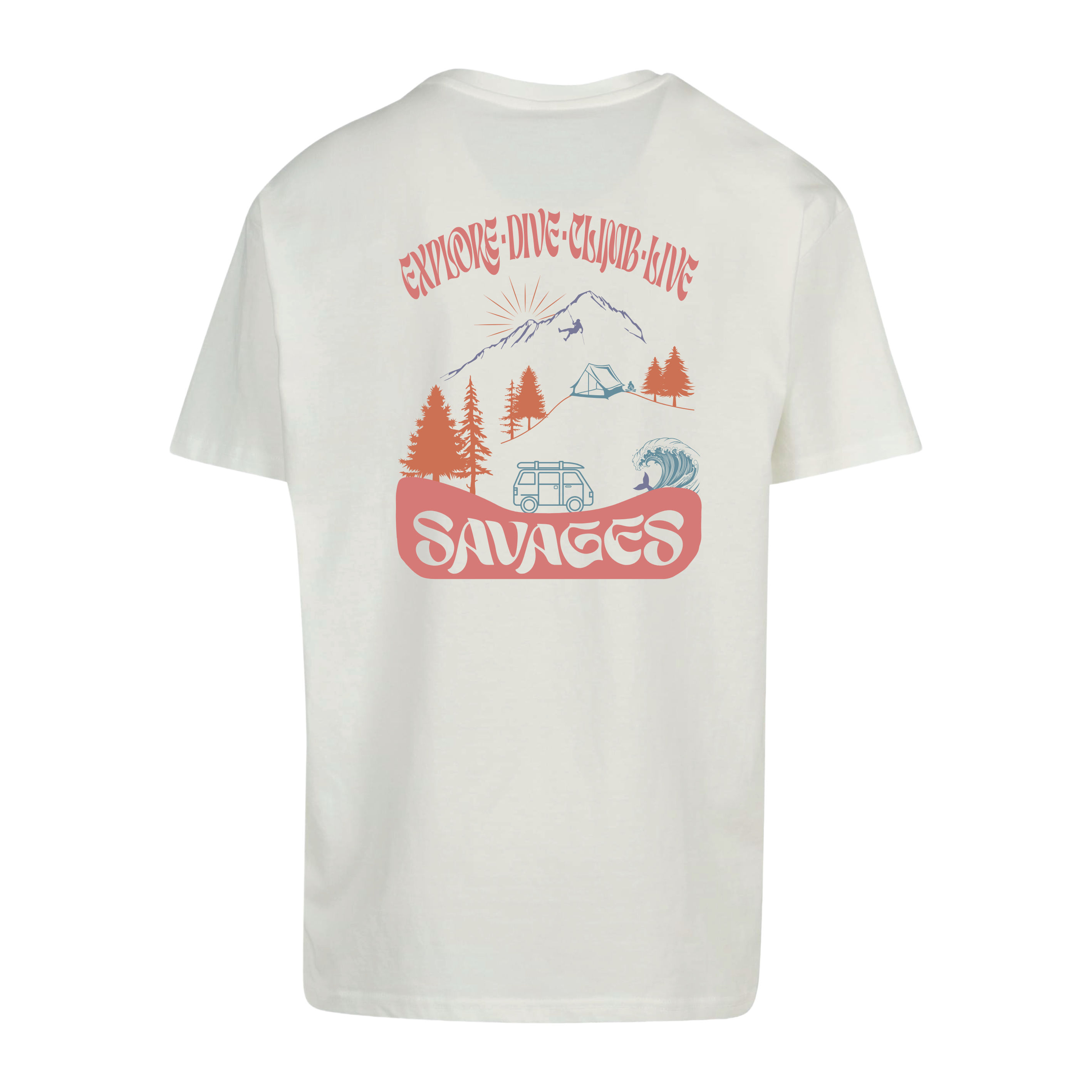 Camiseta Overize unisex - Grupo salvaje