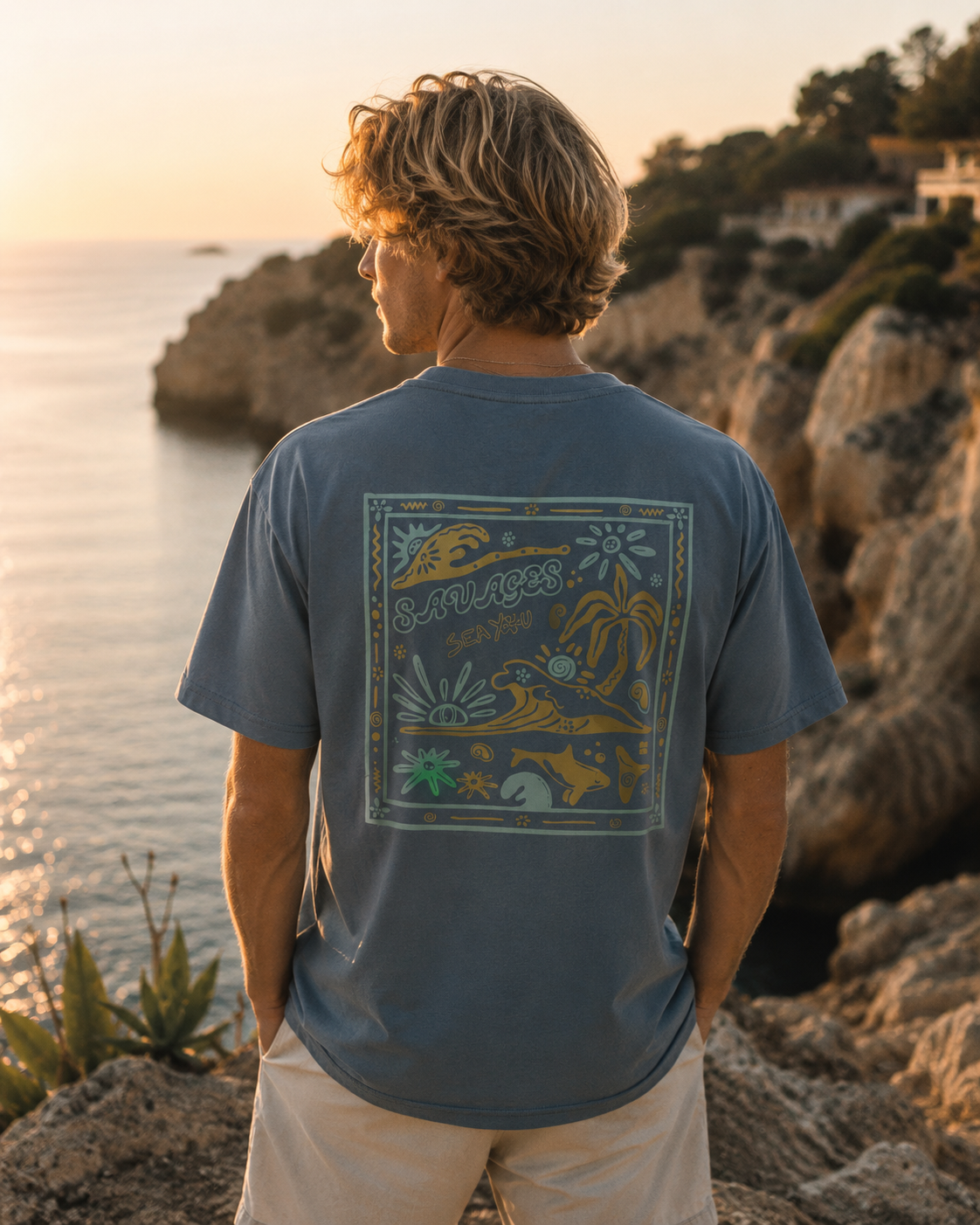 Camiseta unisex - Sea collage